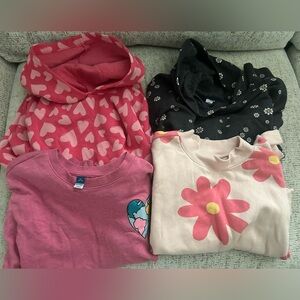 Lot of 4 old navy girls sweatshirts